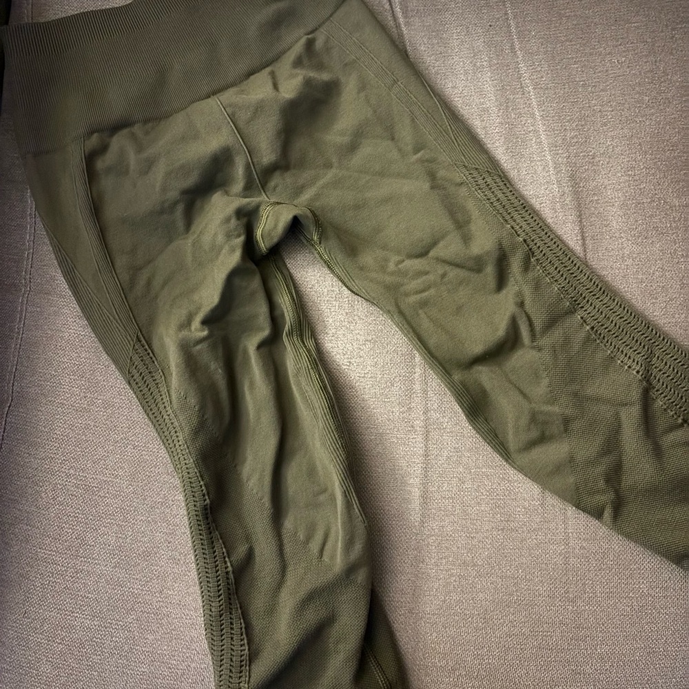 Olive Green Lululemon Leggings - Picture 2 of 3